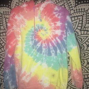 Tie-dyed ivory ella sweatshirt